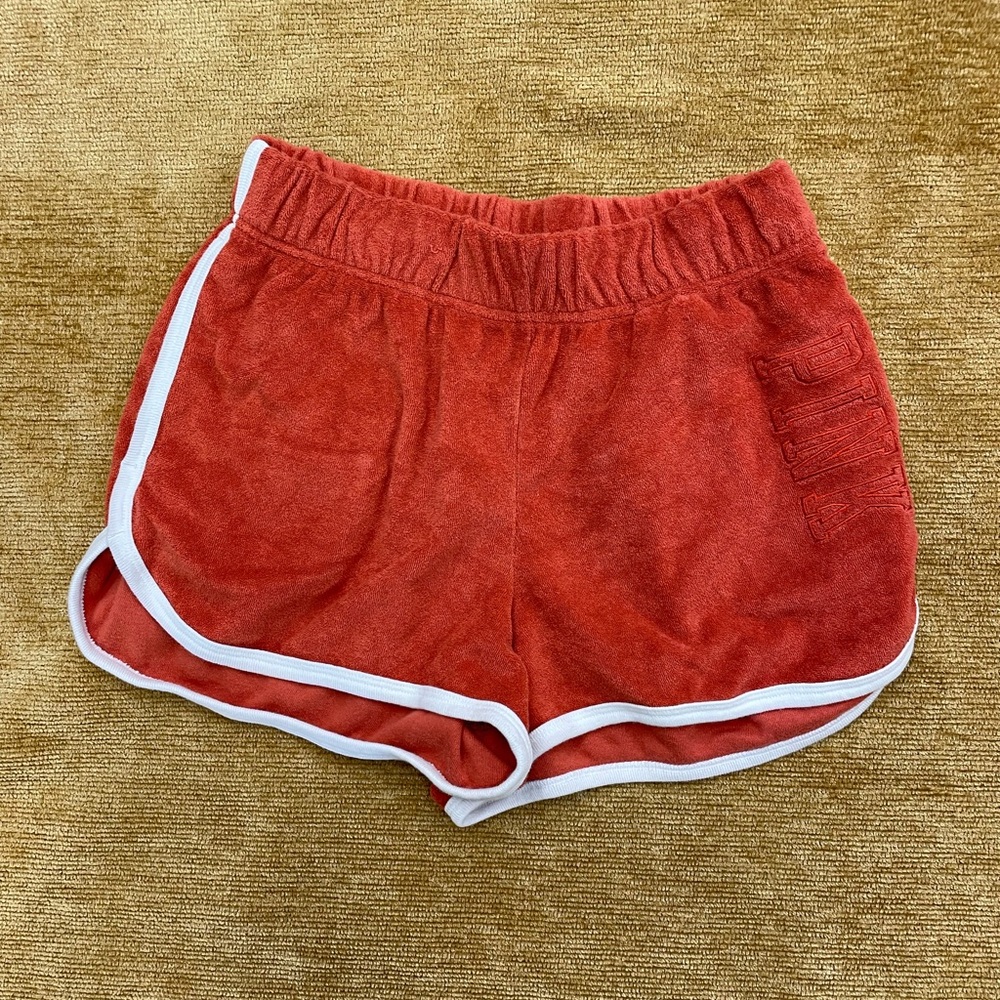 Pink Victoria’s Secret soft terry cloth 2 pocket, size small burnt orange